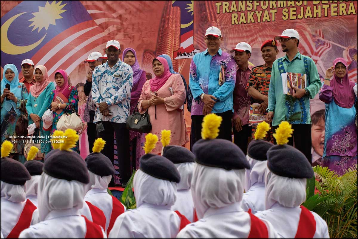 Gelagat para peserta Perayaan Hari Kebangsaan Peringkat Daerah Segamat